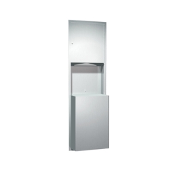 ASI 0469-BL Steel Surface Mounted Paper Towel Dispenser with Waste Receptacle