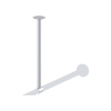 ASI 1204-C18 Ceiling Mounted Shower Rod Support 1-1/4" Dia. 18" H