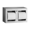 ASI 64023 Surface Mounted Double Toilet Tissue Dispenser - Satin Finish