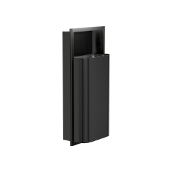 Bradley 3B1 Elvari Brushed Black Recessed Waste Receptacle - Various Sizes 