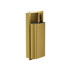 Bradley 3B1 Elvari Brushed Brass Recessed Waste Receptacle - Various Sizes 