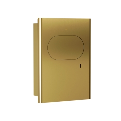 Bradley 4B2-000000-BR Elvari Brushed Brass Recessed Napkin Disposal 