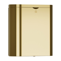 Bradley 4B2-110000-BR Elvari Brushed Brass Surface Mounted Napkin Disposal 