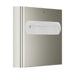 Bradley 5B1-110000-BN Elvari Brushed Nickel Surface Mounted Seat Cover Dispenser - Medium Capacity 
