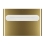 Bradley 5B1-110000-BR Elvari Brushed Brass Surface Mounted Seat Cover Dispenser - Medium Capacity - 5B1-110000-BR