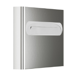 Bradley 5B1-113600 Elvari Satin Stainless Surface Mounted Seat Cover Dispenser - Large Capacity 