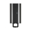 Bradley 6B1-110 Elvari Brushed Black Surface Mounted Manual Soap Dispenser - Liquid and Foam Soap Option - 6B1-1100000-BB