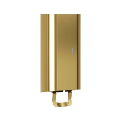 Bradley 6B1-110 Elvari Brushed Brass Surface Mounted Manual Soap Dispenser - Liquid and Foam Soap Option 