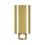 Bradley 6B1-110 Elvari Brushed Brass Surface Mounted Manual Soap Dispenser - Liquid and Foam Soap Option - 6B1-1100000-BR