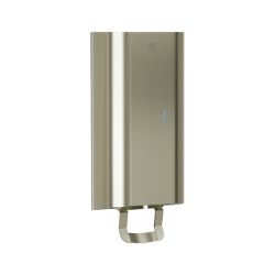 Bradley 6B1-110 Elvari Brushed Nickel Surface Mounted Manual Soap Dispenser - Liquid and Foam Soap Option 