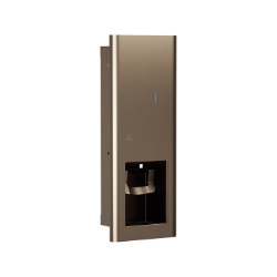 Bradley 6B1 Elvari Brushed Bronze Manual Recessed Soap Dispenser - Liquid and Foam Soap Option 