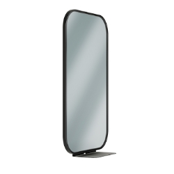 Bradley 7B1 Elvari Framed Mirror With Brushed Black Shelf - Various Sizes  