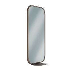 Bradley 7B1 Elvari Framed Mirror With Brushed Bronze Shelf - Various Sizes 