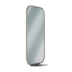 Bradley 7B1 Elvari Framed Mirror With Brushed Stainless Shelf - Various Sizes 
