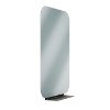 Bradley 7B1 Elvari Frameless Mirror With Brushed Black Shelf - Various Sizes