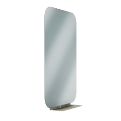 Bradley 7B1 Elvari Frameless Mirror With Brushed Nickel Shelf - Various Sizes 