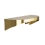 Bradley 7B2 Elvari Brushed Brass Shelf 5" Depth With Hooks - Various Sizes - 7B2-0051296-BR
