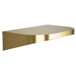 Bradley 7B2 Elvari Brushed Brass Shelf 8" Depth - Various Sizes 
