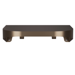 Bradley 7B2 Elvari Brushed Bronze Shelf 8" Depth With Hooks - Various Sizes 