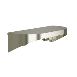 Bradley 7B2 Elvari Brushed Nickel Shelf 5" Depth With Hooks - Various Sizes 