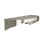 Bradley 7B2 Elvari Brushed Nickel Shelf 5" Depth With Hooks - Various Sizes - 7B2-0051296-BN