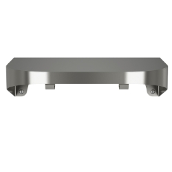 Bradley 7B2 Elvari Brushed Stainless Shelf 8" Depth With Hooks - Various Sizes 