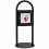 JL Industries 1483F12-BK4 Freestanding AED Cabinet Black