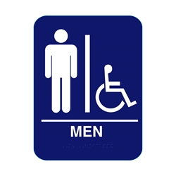 Mens Handicap Restroom Sign