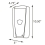 Palmer Fixture SF0900-17 White Automatic Touchless Bulk Foam Soap Dispenser Dimensions
