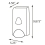 SF0942-16 Black Manual Bulk Foam Soap Dispenser Dimensions