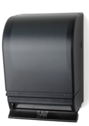 Palmer Fixture TD0216-02 Black Translucent Push Bar Towel Dispenser