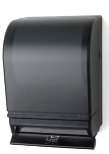 Palmer Fixture TD0216-02 Black Translucent Push Bar Towel Dispenser