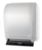 Palmer Fixture TD0216-03 White Translucent Push Bar Towel Dispenser with Auto-Transfer
