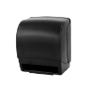 Palmer Fixture TD0230-02 Black Translucent Automatic Touchless Roll Towel Dispenser with Butler Feature 