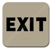 Exit Sign Taupe 2311 Exit sign, ADA Exit sign