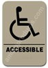 Handicap Sign Taupe 2310 Handicap sign, ADA Handicap  sign