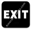 Exit Sign Black 5311
