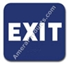 Exit Sign Blue 1511