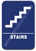 Stairs Sign Blue 1509 restroom sign women, womens restroom sign, ADA womens restroom sign