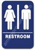 Restroom Sign Unisex Blue 1505