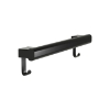 Bradley Elvari 8B1 Brushed Black Grab Bar With Hooks Various Sizes