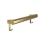 Bradley Elvari 8B1 Brushed Brass Grab Bar With Hooks Various Sizes - 8B1-0011896-BR