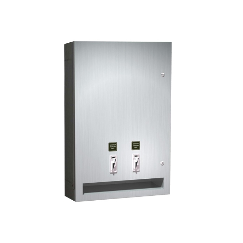 Surface Mounted Sanitary Napkin/Tampon Dispenser