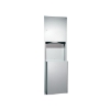 ASI 0469 Traditional™ Stainless Steel Recessed Paper Towel Dispenser with Waste Receptacle - Satin Finish