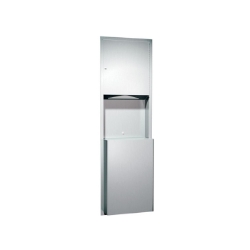 Paper Towel Dispenser and Waste Receptacle