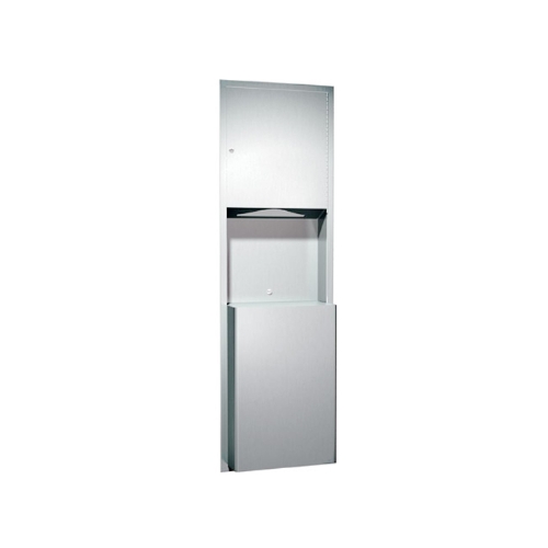 Paper Towel Dispenser and Waste Receptacle