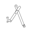 ASI 0600T Adjustable Tilt Mirror Left and Right Brackets