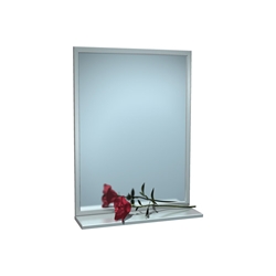 Angle Frame Mirror with Shelf