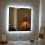 LED Backlight Frameless Mirror with Frosted Border
