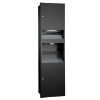 ASI 64672-41PC Simplicity™ Recessed 3-in-1 Cabinet - Paper Towel Dispenser, High Speed Hand Dryer and Waste Receptacle  – Matte Black